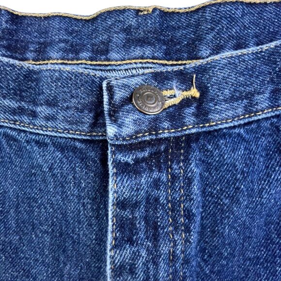 Wrangler Jeans Men’s 38x30 Regular Fit Straight Leg Blue Denim Workwear Western - Picture 4 of 11